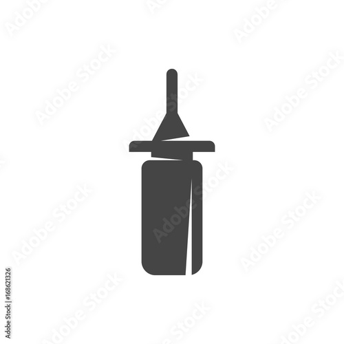 Nasal drops icon. Vector logo on white background