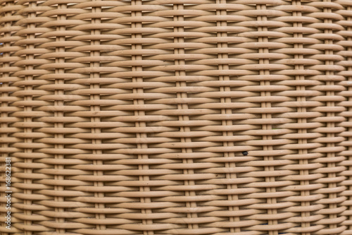 Texture of Wooden Wicker Basket for background