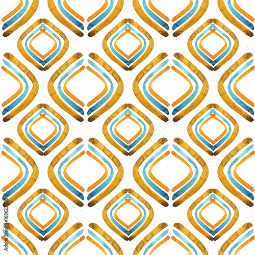 Hand drawn watercolor seamless pattern background. Isolated on white background. Stains on a dark background.