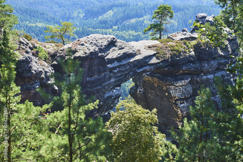 Pravcicka brana, sandstone arch or gate, Bohemian Switzerland also known as Czech Switzerland, Czech Republic photo