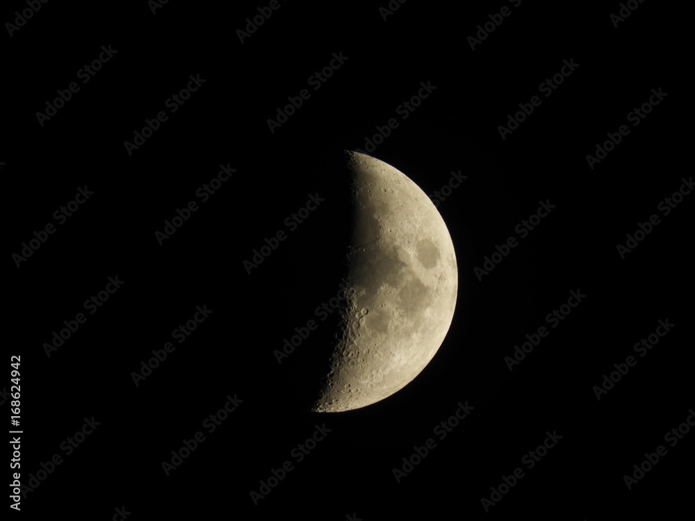 Night moon in the sky. Night moon in the sky.