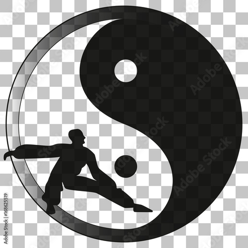 Image of Yin Yang sign on a transparent background