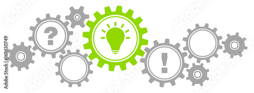 Gears Border Question, Idea & Answer Grey/Green
