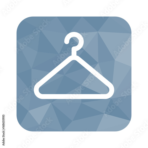 Low Poly Button - Kleiderbügel