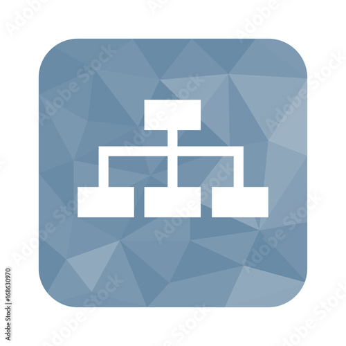 Low Poly Button - Stammbaum-Symbol