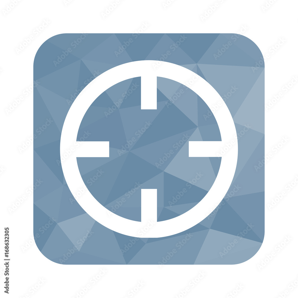 Low Poly Button - Fadenkreuz Low Poly Button - Fadenkreuz