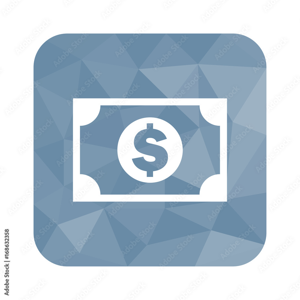 Low Poly Button - Dollarschein