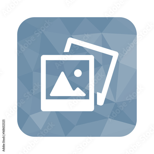 Low Poly Button - Bildergalerie-Symbol