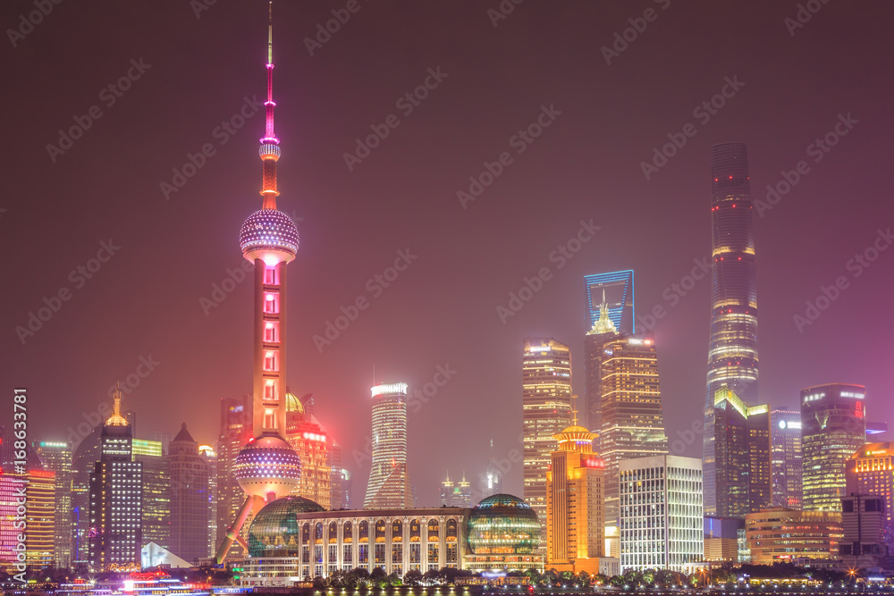Obraz premium Architectural scenery and skyline of Shanghai