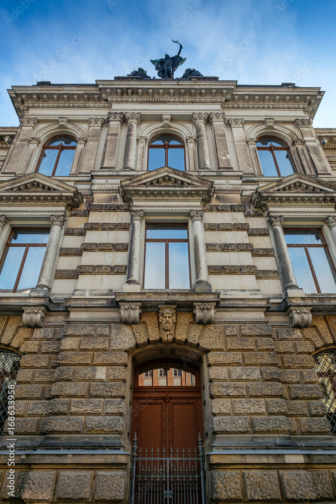 Historische Fassade vom Albertinum in Dresden