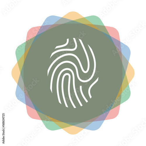 App Icon farbig Fingerabdruck