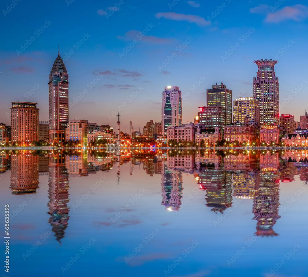 Obraz premium Architectural scenery and skyline of Shanghai