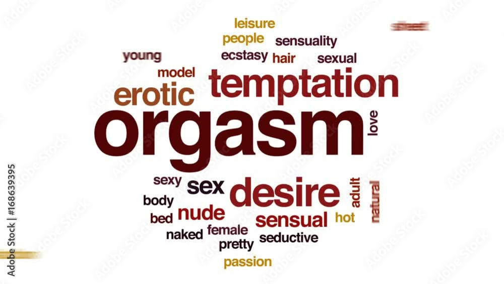 Orgasm animated word cloud, text design animation. Stock Video | Adobe
