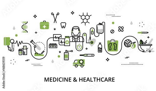 Greenery concept of medicine and healthcare