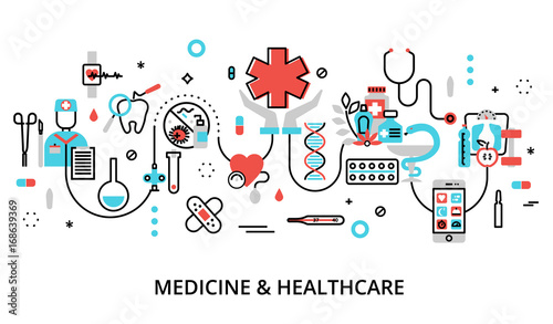 Concept of medicine and healthcare