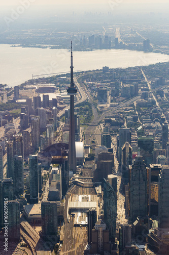 Photography Downtown Toronto Aerial View, Vertical