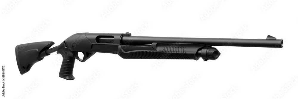 Shotgun isolated on white