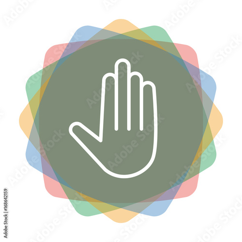 App Icon farbig Hand