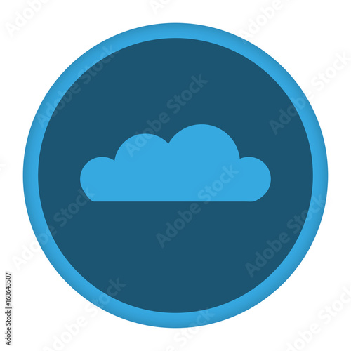 App Icon blau Wolke