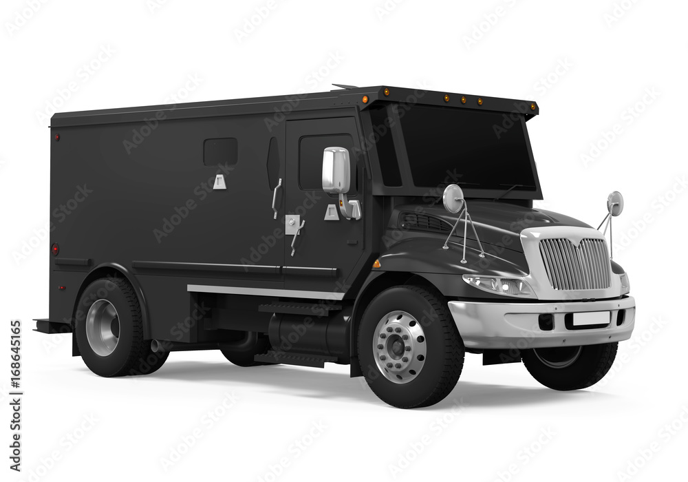 Armored Truck Isolated
