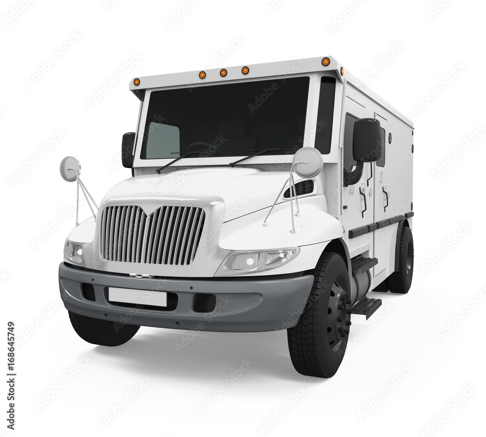 Armored Truck Isolated Armored Truck Isolated