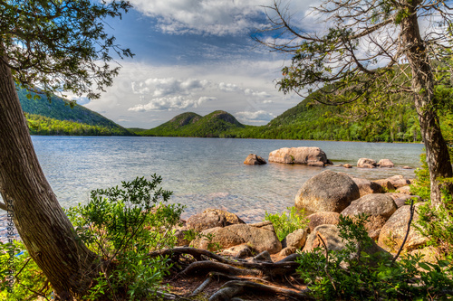 This is Jordan Pond located in Acadia National Park in Maine near Bar Harbor. photo