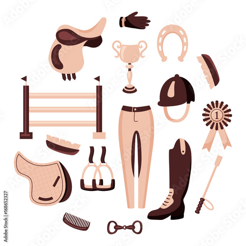 beige equestrian circle