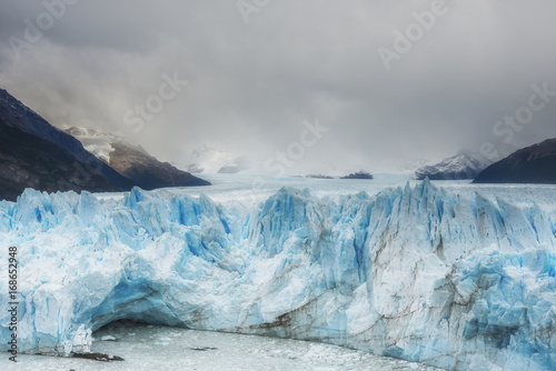 Dramatic view of Perito Moreno Glacier. Los Glaciares National Park. Patagonia, Argentina