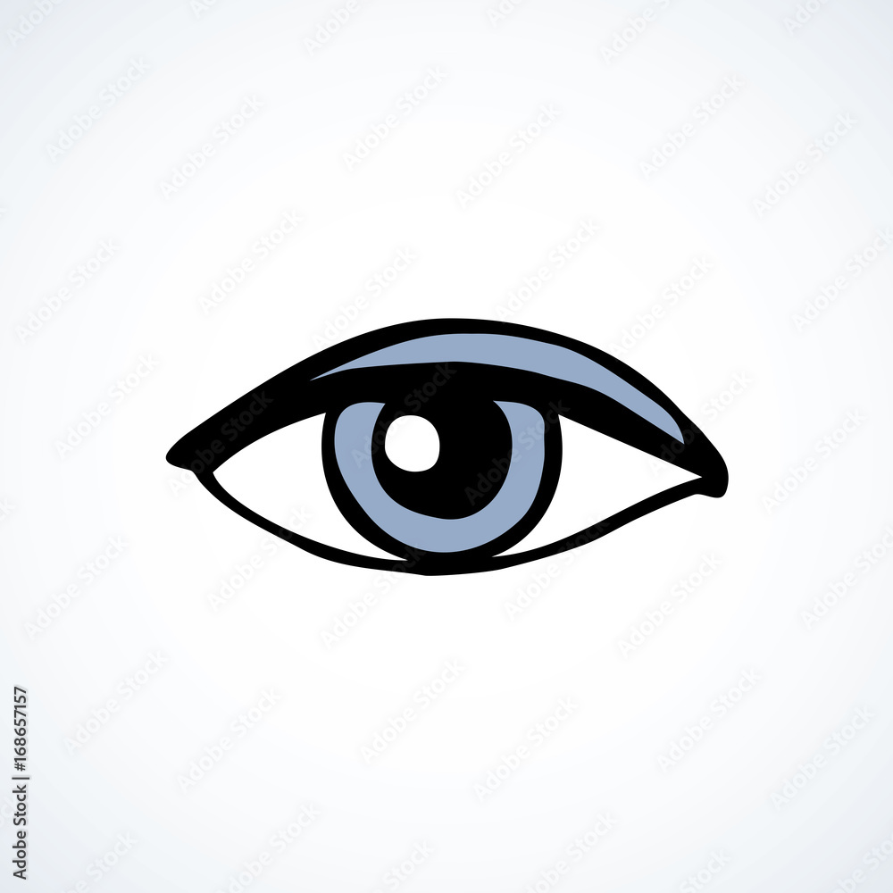 Eye. Vector drawing