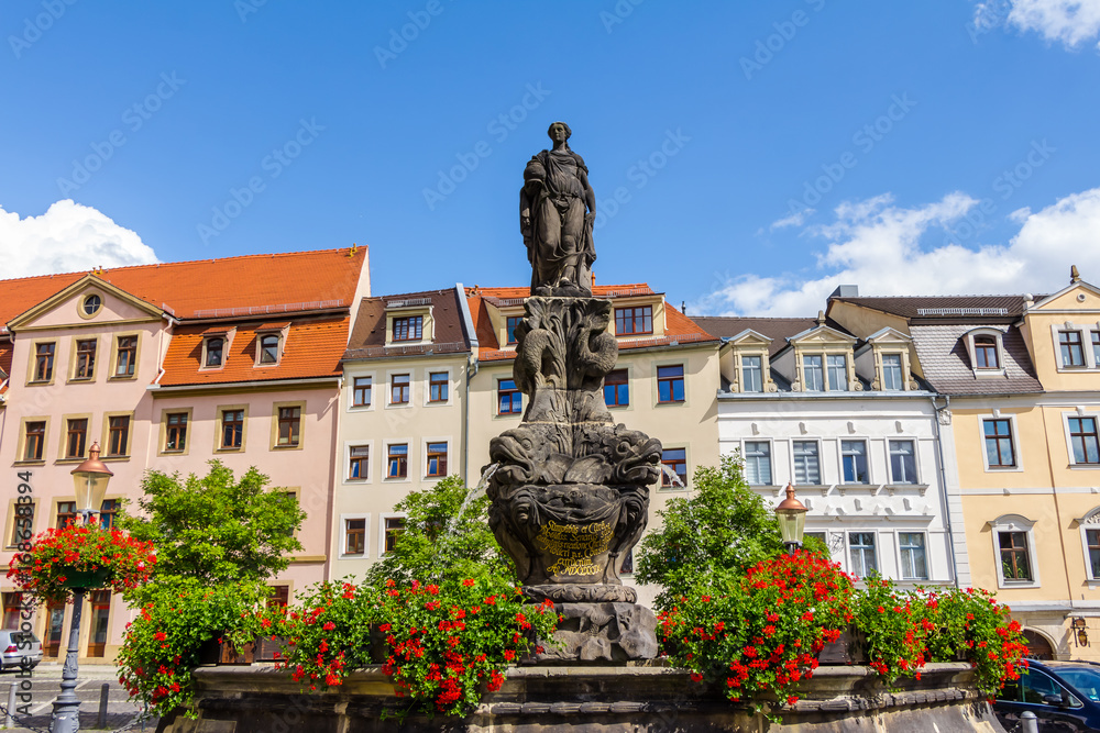 Statue in the old town of Zittau