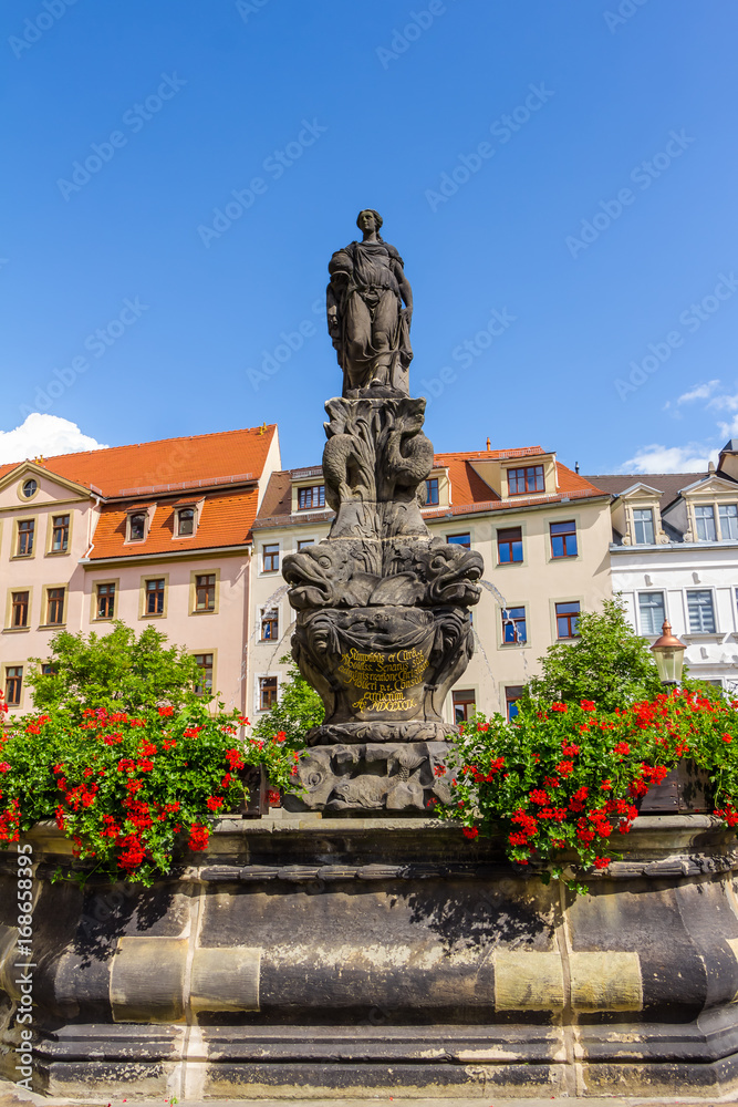 Statue in the old town of Zittau