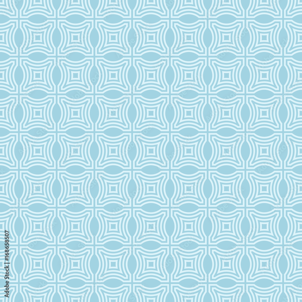 Geometric blue seamless pattern as background