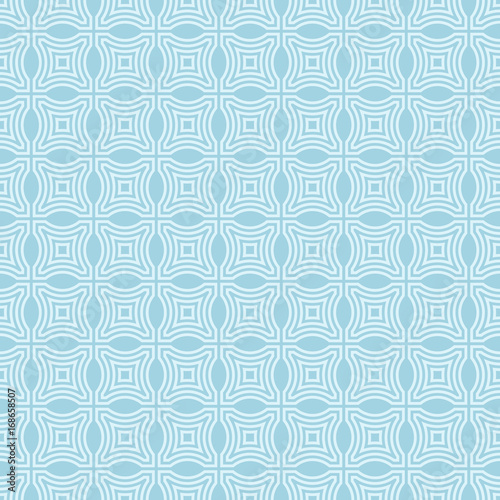 Geometric blue seamless pattern as background