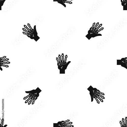 Vr manipulator pattern seamless black