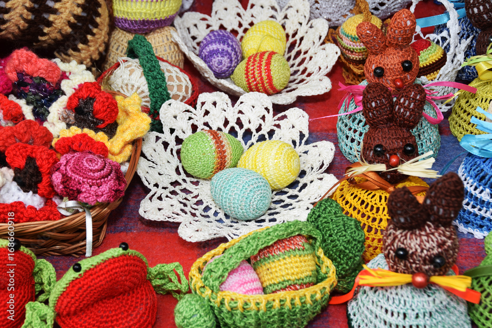 Easter eggs made on crochet