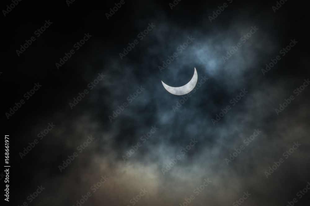 Fototapeta premium Solar Eclipse Miami 2017
