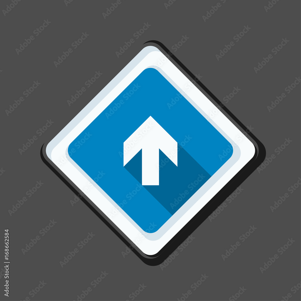 Ahead Up Arrow sign illustration Ahead Up Arrow sign illustration