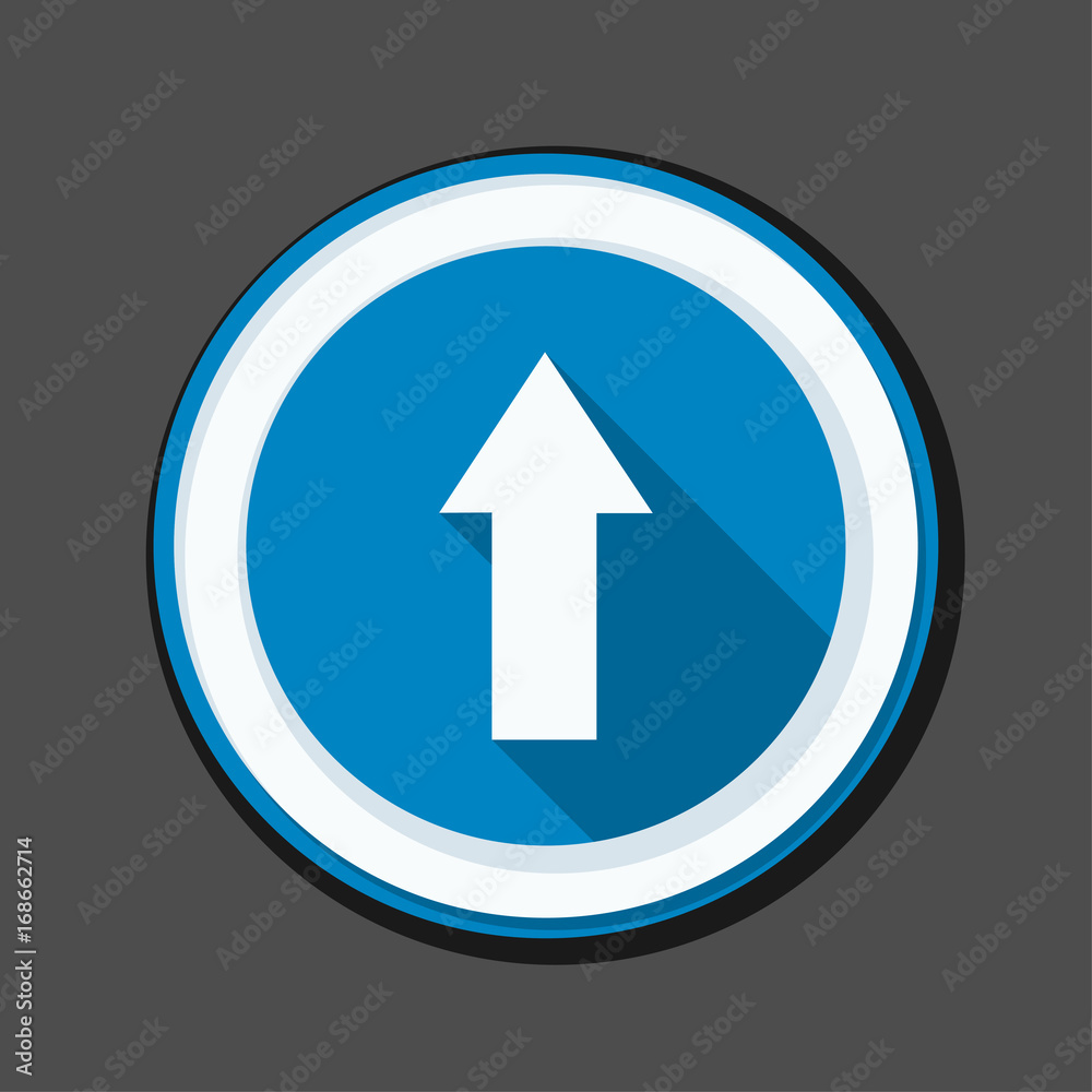Ahead Up Arrow sign illustration Ahead Up Arrow sign illustration