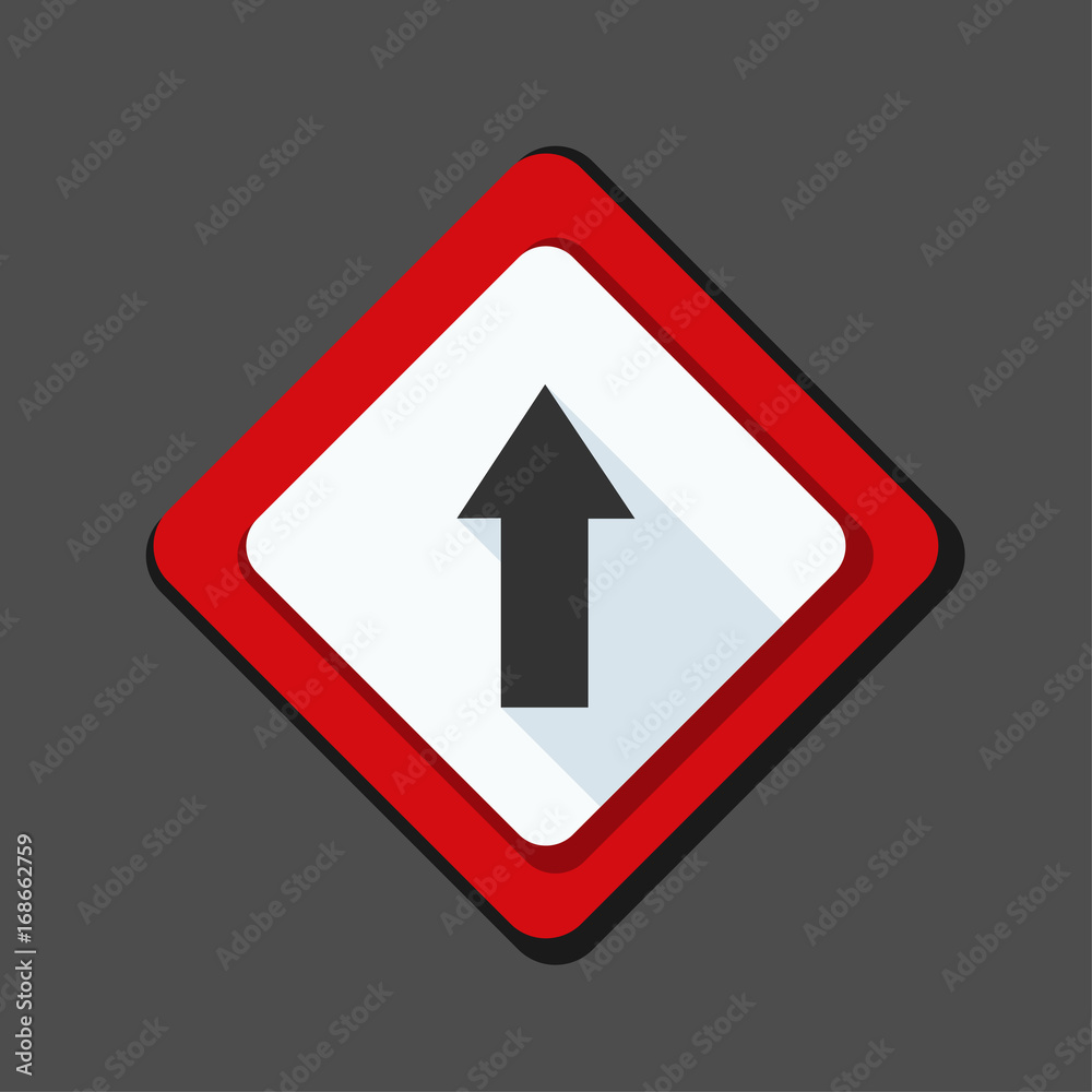 Ahead Up Arrow sign illustration Ahead Up Arrow sign illustration