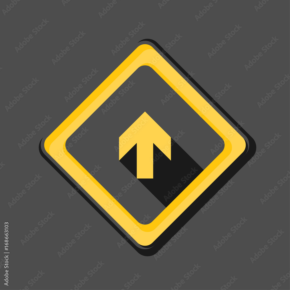 Ahead Up Arrow sign illustration Ahead Up Arrow sign illustration