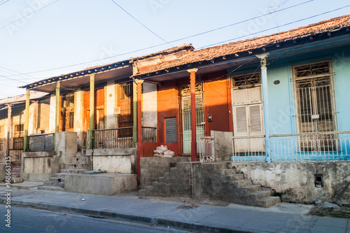 View of the street in Tivoli neighborhood of Santiago de Cuba, Cuba