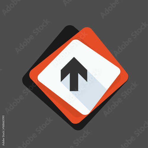 Free Download Ahead Up Arrow sign illustration - GFXLoad