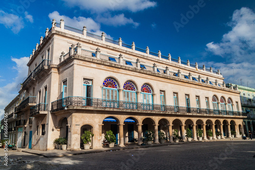 HAVANA, CUBA - FEB 20, 2016: Palacio de los Capitanes Generales on Plaza de Armas square in Havana Vieja. It is the former official residence of the governors (Captains General) of Havana, Cuba. photo