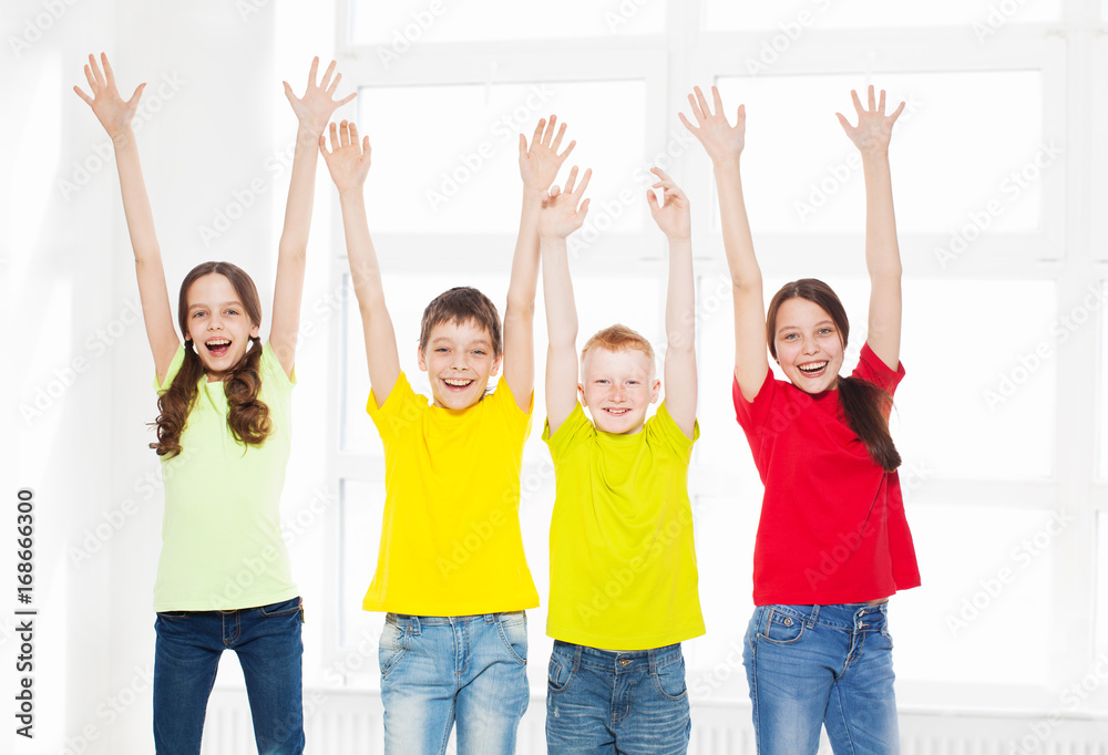 Group children in school Group children in school