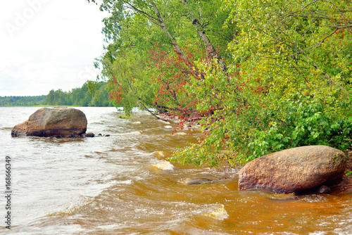 Shore of the lake. photo