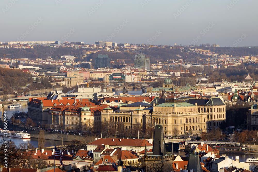 View on Prague City, Czech Republic