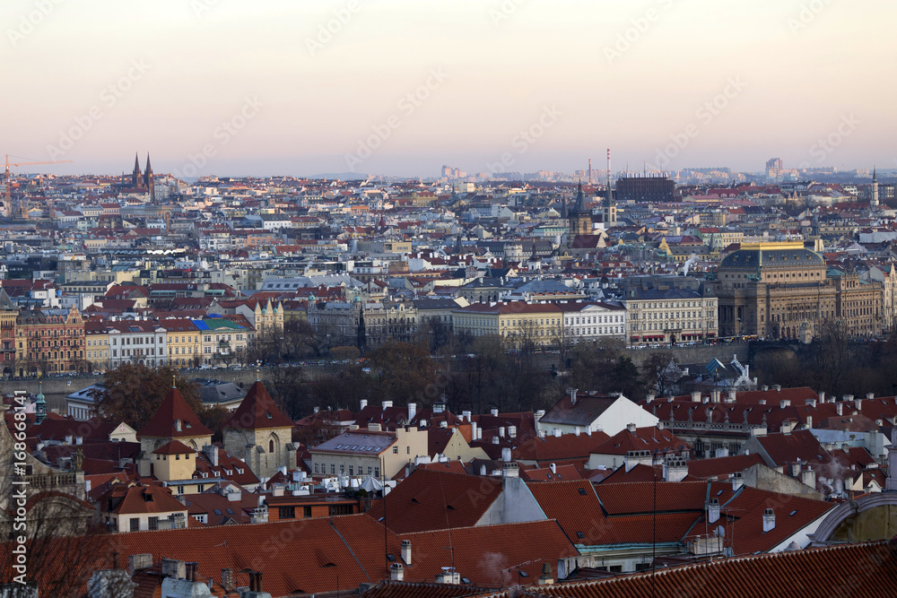 View on Prague City, Czech Republic