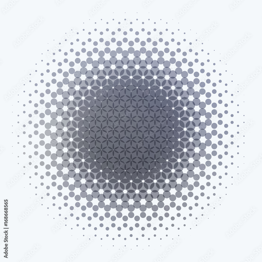 Abstract vector design grey round elements for graphic template