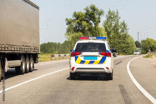 Traffic police SUV car