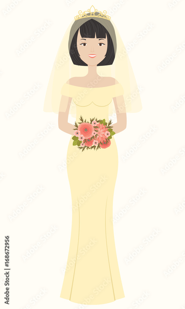 Bride holding a bouquet Bride holding a bouquet